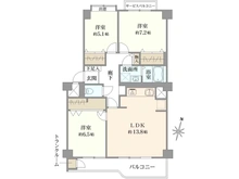 【東京都/八王子市めじろ台】京王めじろ台マンション　E棟 間取り図