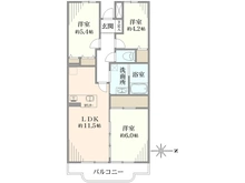【神奈川県/横浜市戸塚区戸塚町】パイロットハウスサン戸塚 間取り図