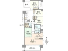 【大阪府/吹田市江の木町】プラウド江坂 ビューコート 間取り図