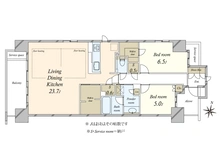 【大阪府/箕面市船場西】プラウド箕面船場 間取り図