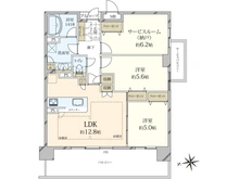 【兵庫県/西宮市深津町】ラフィネス西宮北口ノースコート 間取り図