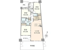 【神奈川県/横浜市瀬谷区五貫目町】マークスプリングス メゾンA 間取り図
