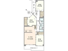 【神奈川県/横浜市青葉区しらとり台】コスモ青葉台ウエストヒルズ B棟 間取り図