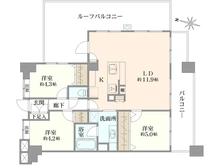 【神奈川県/横浜市青葉区藤が丘】メディウス藤が丘 間取り図
