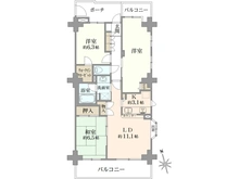 【千葉県/市川市田尻】イトーピア原木中山 間取り図