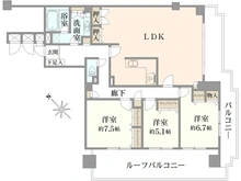 【千葉県/松戸市小金きよしケ丘】カルムきよしケ丘 間取り図