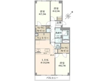【千葉県/市川市鬼高】ライオンズマンション市川第三 間取り図