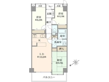 【千葉県/市川市南八幡】サーパス本八幡 間取り図