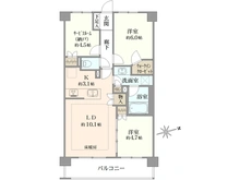 【千葉県/市川市市川南】エクセレントシティ市川 間取り図