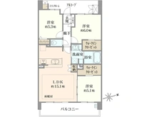 【千葉県/市川市鬼高】オアセス市川 間取り図