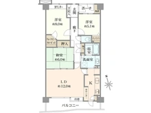 【千葉県/八千代市ゆりのき台】オーベルグランディオ八千代中央壱番館 間取り図