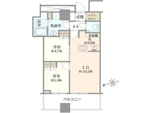 【東京都/港区浜松町】ワールドタワーレジデンス　WORLDTOWERRESIDENCE 間取り図