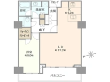 【東京都/港区芝浦】プラウドタワー芝浦 間取り図