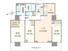 【東京都/港区芝浦】プラウドタワー芝浦 間取り図