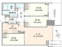 【東京都/港区芝浦】ブランズタワー芝浦 間取り図
