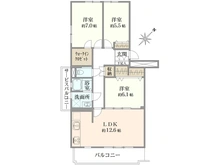 【埼玉県/志木市館】志木ニュータウン南の森弐番街 7号棟 間取り図