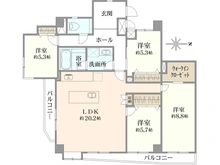 【東京都/足立区千住大川町】ライオンズマンション北千住第7 間取り図