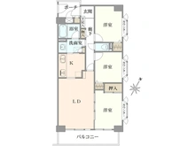 【埼玉県/さいたま市南区四谷】ダイアパレス武蔵浦和 間取り図