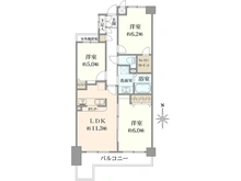 【埼玉県/さいたま市中央区鈴谷】コスモ南与野 間取り図
