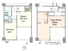 【東京都/世田谷区太子堂】オープンレジデンス三軒茶屋 間取り図
