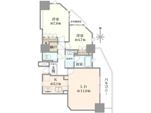 【神奈川県/川崎市幸区大宮町】ヴィルクレール川崎タワー 間取り図