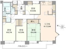 【神奈川県/横浜市鶴見区東寺尾】シティクレスト東寺尾壱番館 間取り図