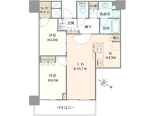 【神奈川県/川崎市川崎区港町】リヴァリエ B棟 間取り図