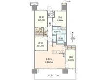 【神奈川県/川崎市川崎区中瀬】フォレシアム　ブライトハウス 間取り図