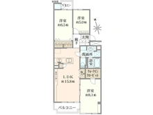 【神奈川県/川崎市幸区古市場】新川崎グランドハイツ 間取り図