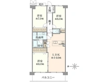 【神奈川県/川崎市川崎区小田】クリオ川崎六番館 間取り図