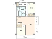【大阪府/高槻市北柳川町】高槻ビューハイツ 間取り図