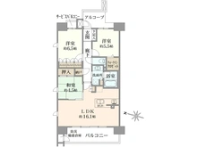 【大阪府/枚方市樋之上町】レ・ジェイド樟葉 間取り図