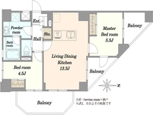 【東京都/杉並区善福寺】グランシティ西荻窪 間取り図