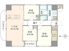 【東京都/府中市八幡町】プレシス府中 間取り図