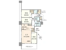 【東京都/豊島区東池袋】プラウドタワー東池袋 間取り図