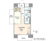 【東京都/新宿区矢来町】BELISTA神楽坂　ベリスタ神楽坂 間取り図