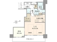 【大阪府/堺市堺区三国ヶ丘御幸通】プラウドタワー堺東 間取り図