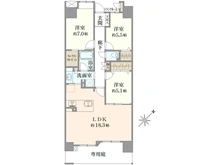 【東京都/東久留米市南沢】ルイシャトレひばりヶ丘ラスティパーク 間取り図