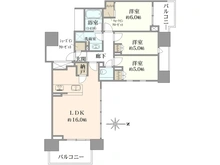 【埼玉県/所沢市東住吉】シティタワー所沢クラッシィ 間取り図