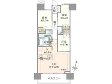 【埼玉県/所沢市東町】インプレスト所沢 間取り図