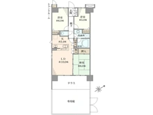 【東京都/立川市錦町】リビオプレシア立川錦町 間取り図