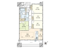 【大阪府/大阪市此花区島屋】キングマンション大阪ベイ 間取り図