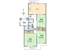 【大阪府/堺市南区新檜尾台】新檜尾台第1次住宅 13号棟 間取り図