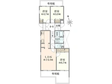 【愛知県/名古屋市千種区池上町】グランドメゾン猫ヶ洞 NE棟 間取り図