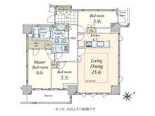 【東京都/港区六本木】パークコート六本木ヒルトップ 間取り図