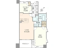 【神奈川県/横浜市中区弁天通】東急ドエル・アルス桜木町博物館通り 間取り図
