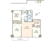 【神奈川県/横浜市鶴見区東寺尾中台】ガーデンホーム東寺尾ヒルズ 間取り図