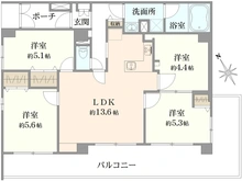 【神奈川県/横浜市南区南太田】ダイアパレス清水ヶ丘スウィートガーデン 間取り図