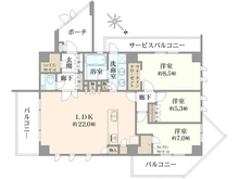 【神奈川県/横浜市中区山元町】プレシス横濱山手パークフロント 間取り図