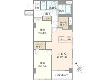 【東京都/新宿区弁天町】牛込中央マンション 間取り図